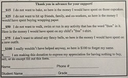 Cash Please! PTA's new fundraising technique goes viral